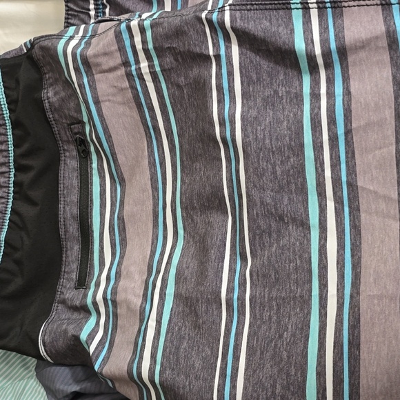 speedo mens striped tech volly lined swim set trunks l xl xxl new - Picture 2 of 6